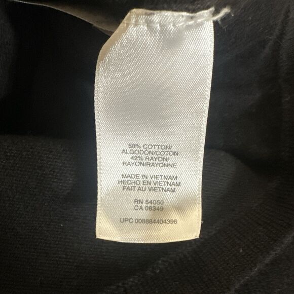 Lauren Conrad Women's Cream Tan Stripe Long Sleeve Lightweight Top Lace Sz Med - Picture 8 of 8